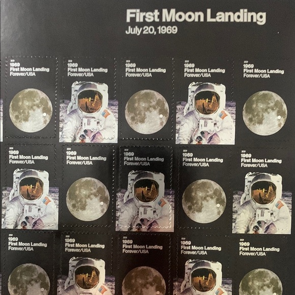 First Moon Landing Commemorative Stamps